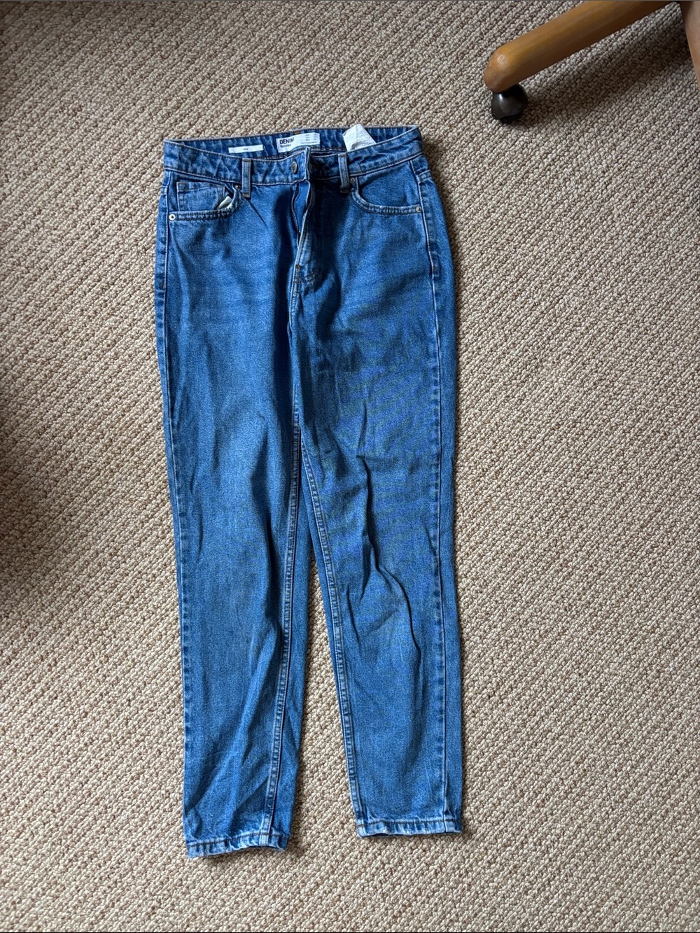 High-Rise Women's Denim Jeans in Blue Wash